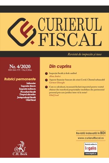 Curierul fiscal nr. 4/2020